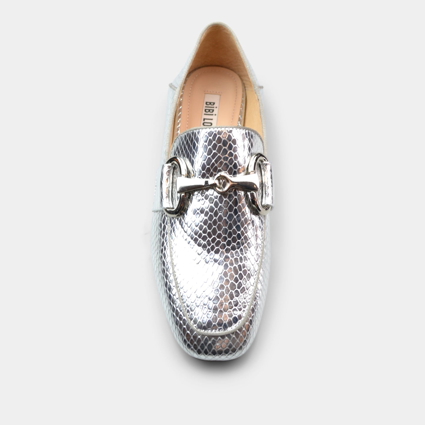 BIBI LOU LOAFERS IN SILVER