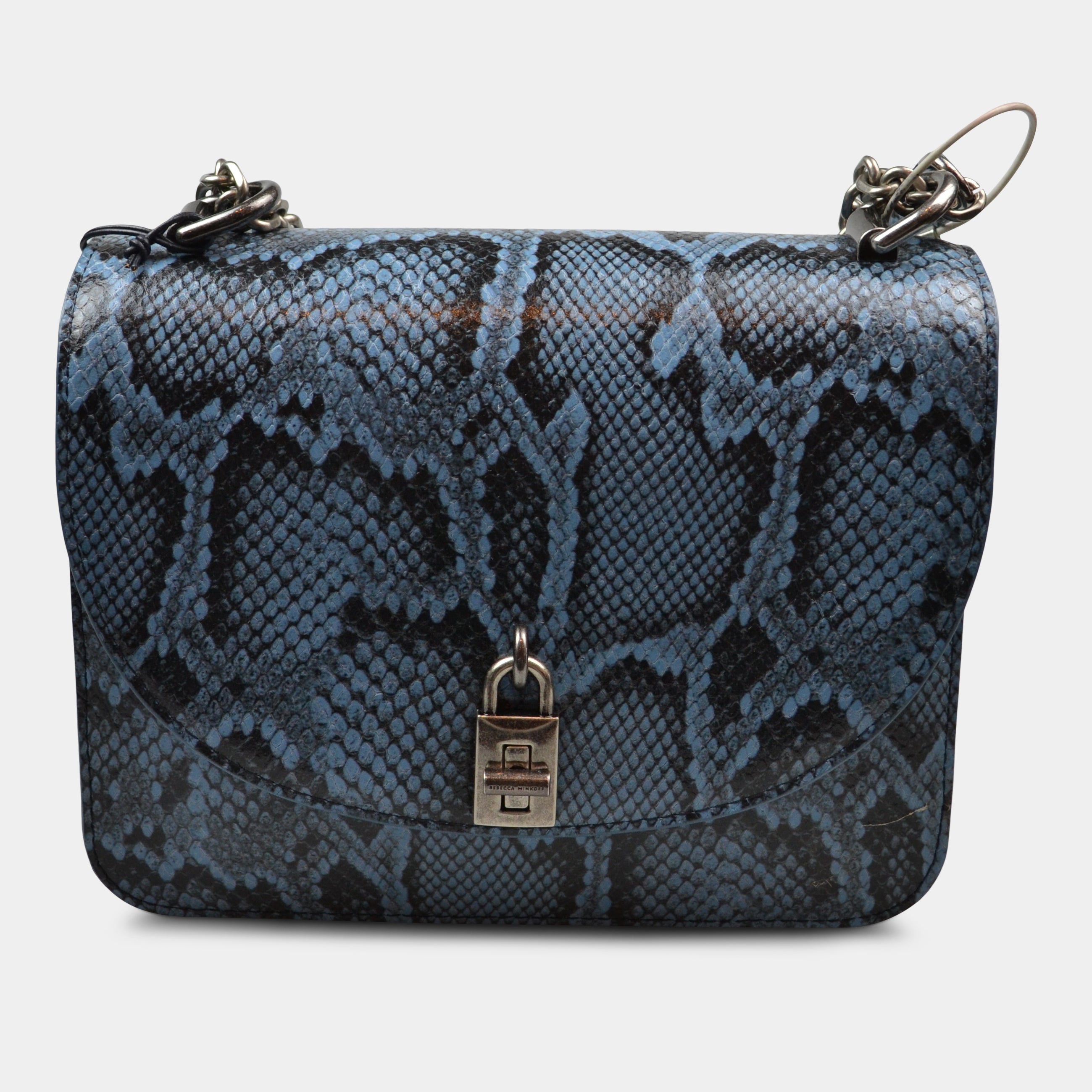 Rebecca mink off love too blue snake micro deals mini bag