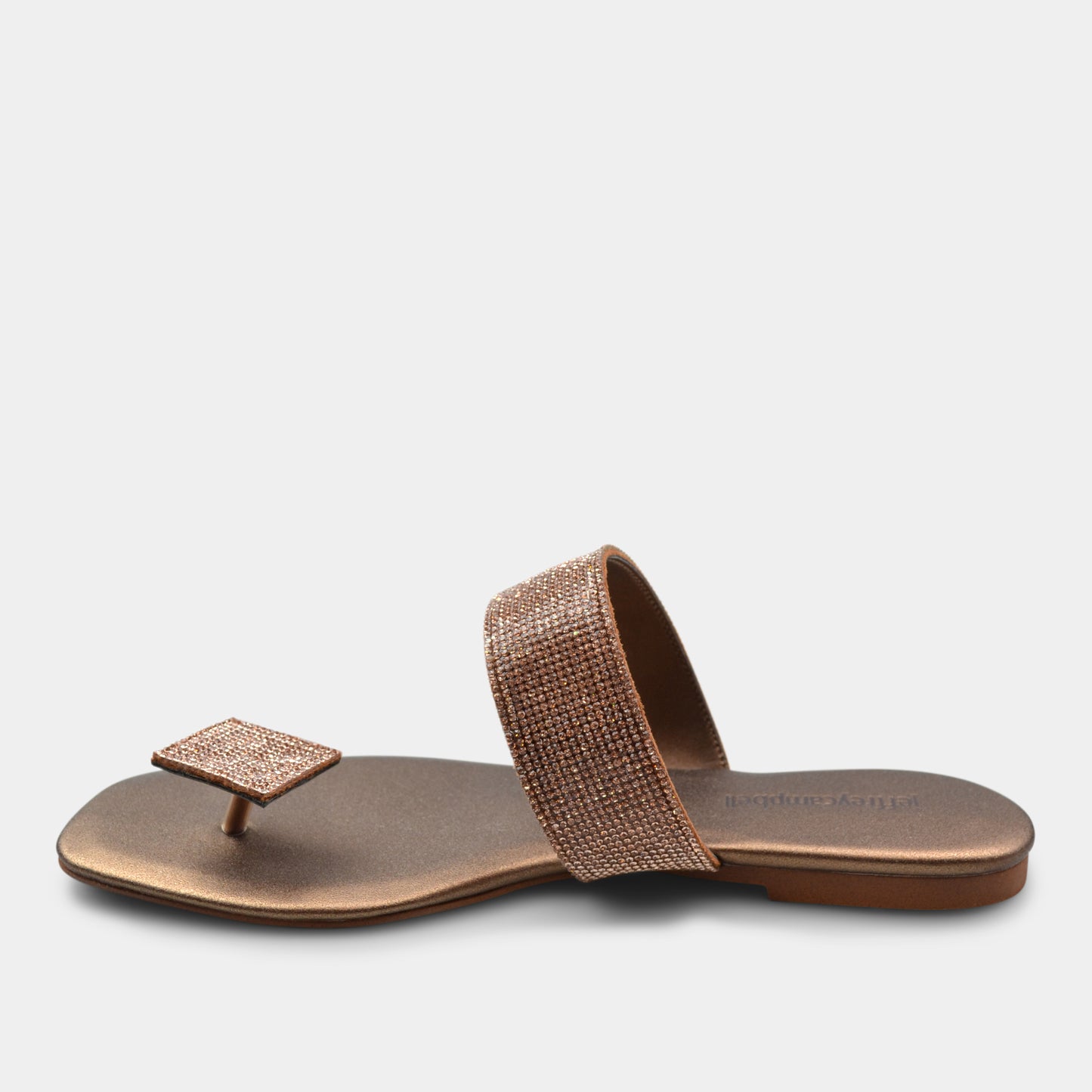 JEFFREY CAMPBELL SANDAL IN METALLIC BROWN