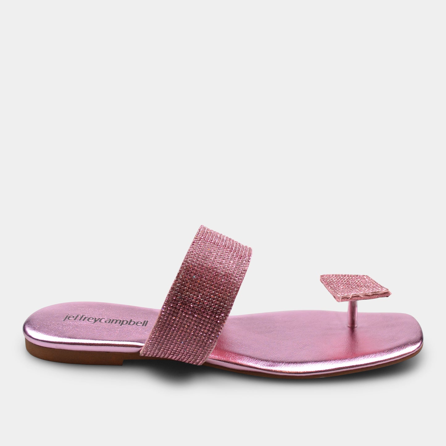 JEFFREY CAMPBELL SANDAL IN METALLIC PINK