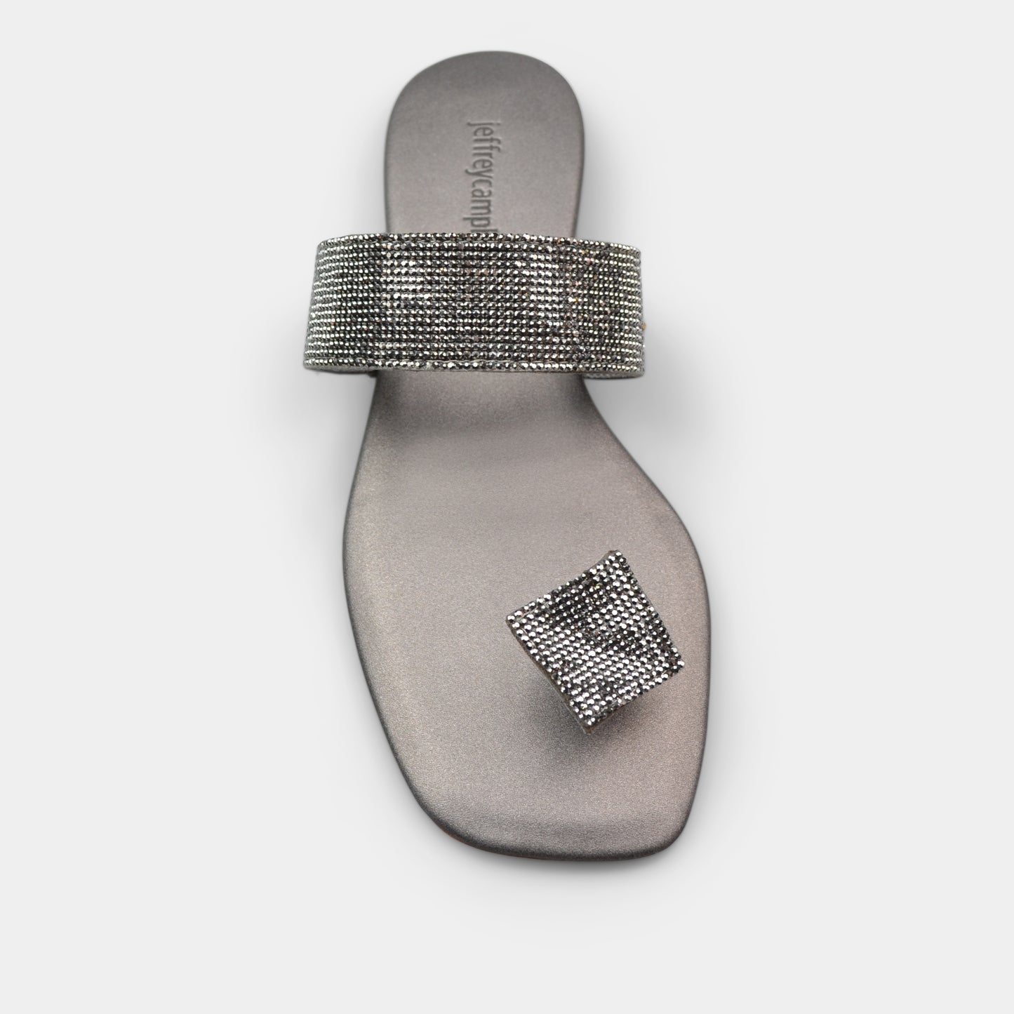 JEFFREY CAMPBELL SANDAL IN METALLIC GREY