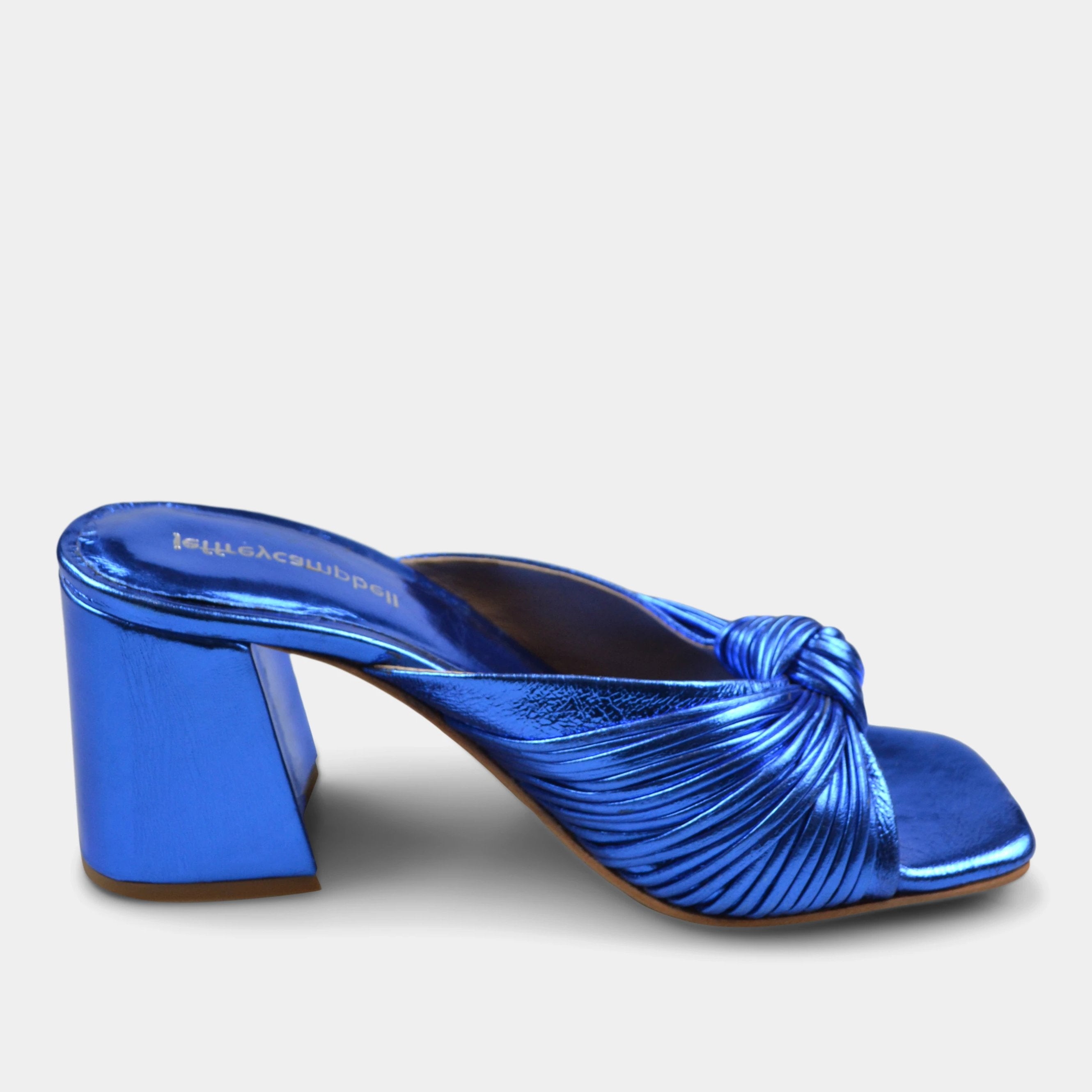 JEFFREY CAMPBELL MELONGER IN BLUE METALLIC