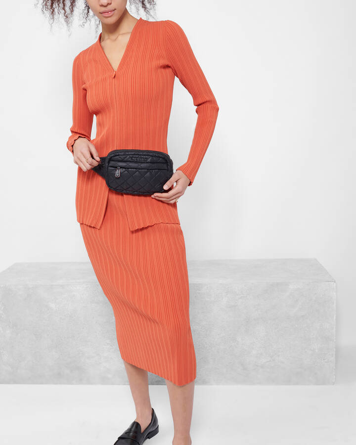 MZ WALLACE METRO BELT BAG IN BLACK