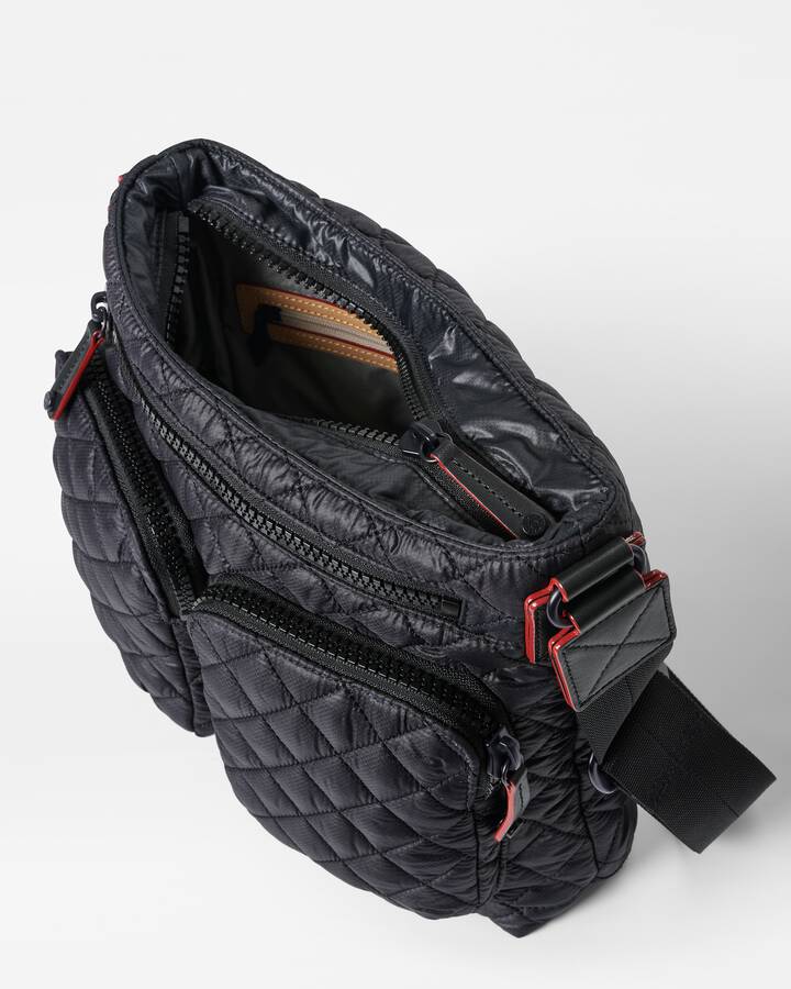 MZ WALLACE QUILTED MIA MEDIUM BLACK
