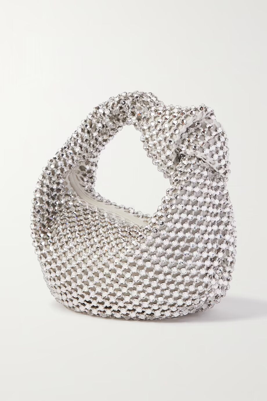 SHOULDER SEQUIN BAG IN SILVER