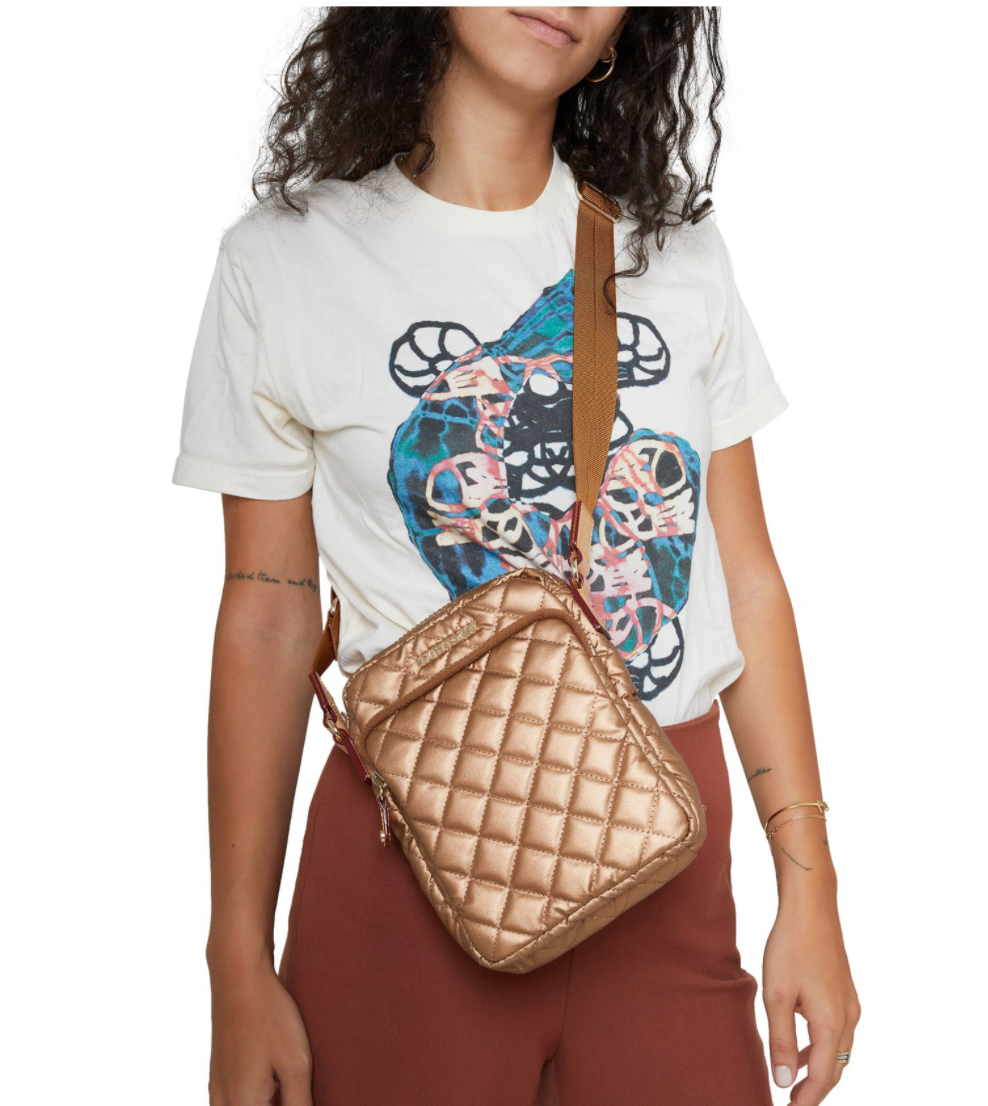 MZ WALLACE METRO CROSSBODY BAG IN COPPER