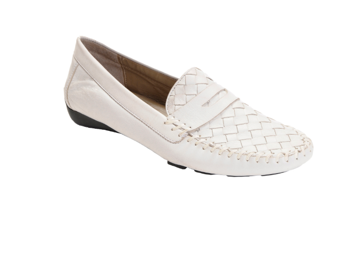 ROBERT ZUR PETRA LOAFER IN WHITE TRUE GLOVE