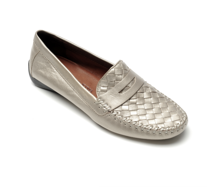 ROBERT ZUR PETRA LOAFER IN TRUE SILVER