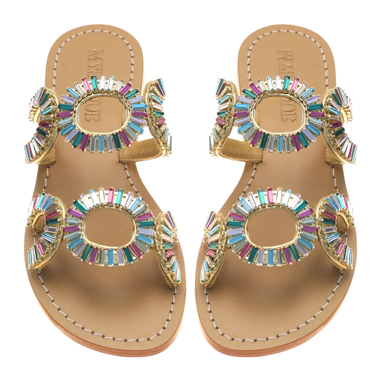 MYSTIQUE TOPANGA SANDAL MULTI COLOR SEQINS