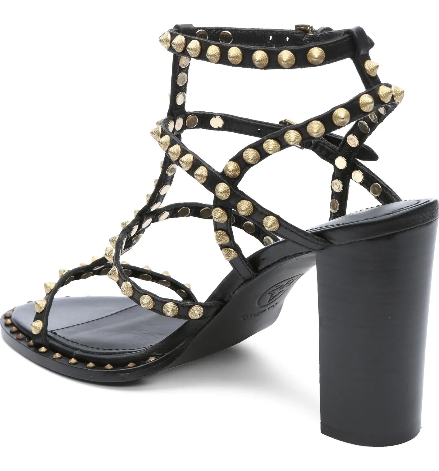 ASH KENYA STUDDED ANKLE STRAP SANDAL