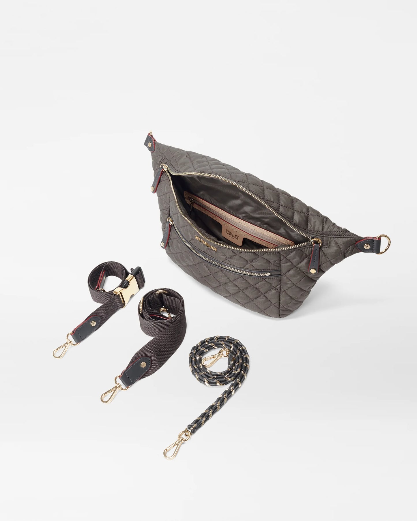 MZ WALLACE CROSBY CROSSBODY SLING IN MAGNET