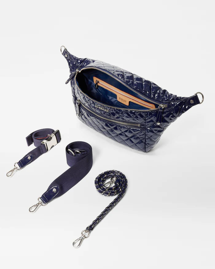 MZ WALLACE CROSBY SLING IN NAVY LACQUER