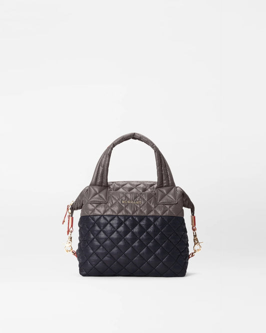 MZ WALLACE SMALL SUTTON DELUXE IN BLACK/MAGNET