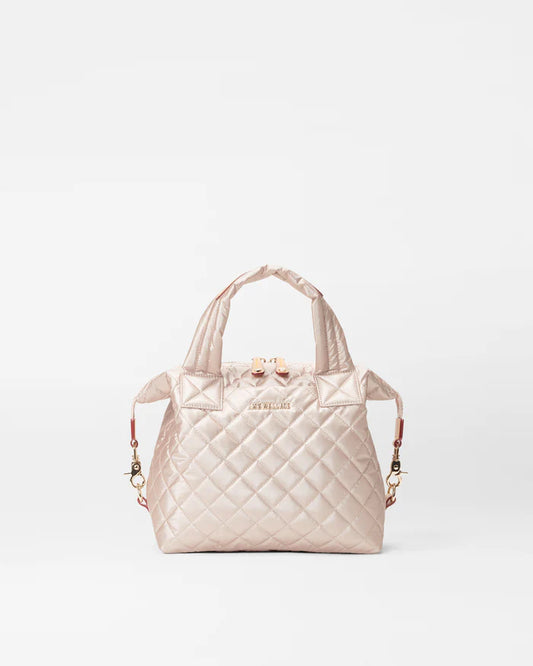 MZ WALLACE SMALL SUTTON DELUXE IN PALE ROSE GOLD