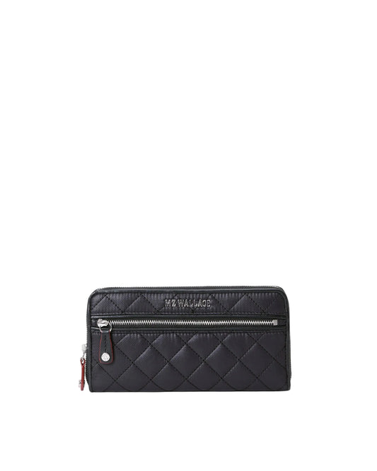 MZ WALLACE LONG CROSBY WALLET IN BLACK