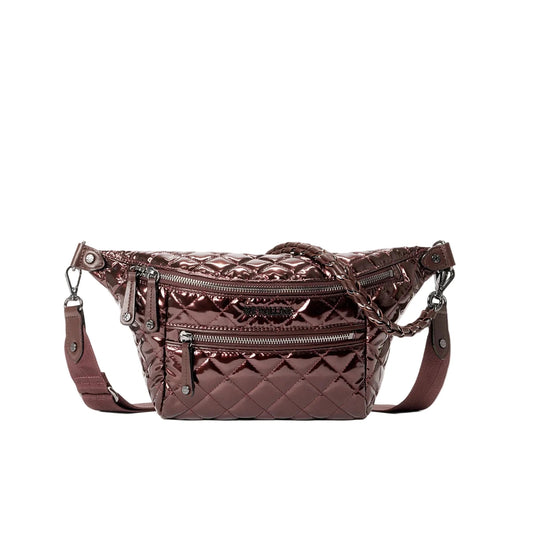 MZ WALLACE CROSBY SLING IN BORDEAUX LACQUER