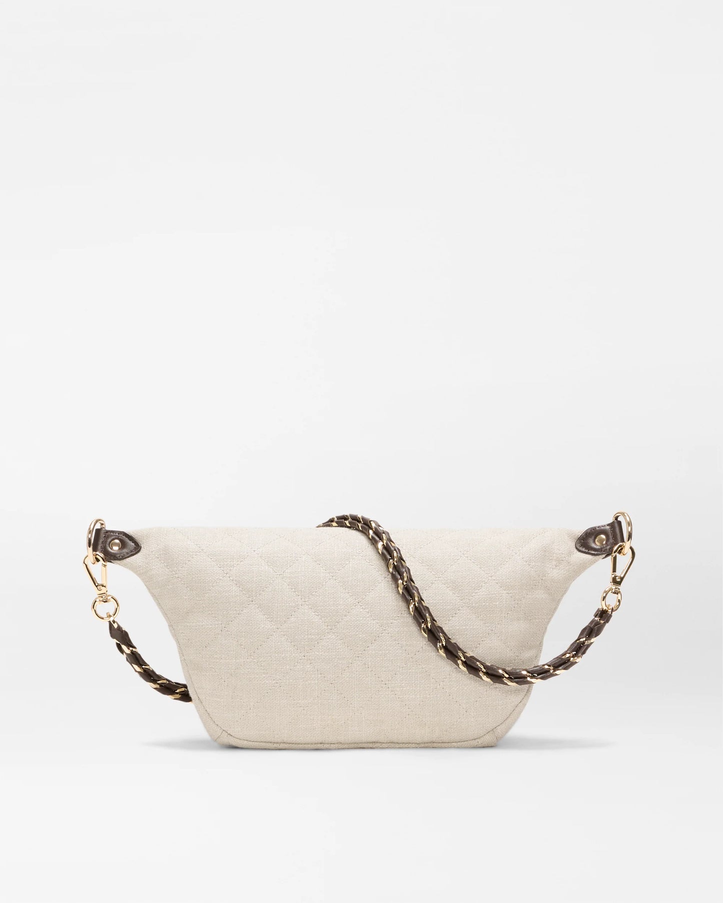MZ WALLACE SMALL CROSBY SLING BAG IN SANDY LINEN