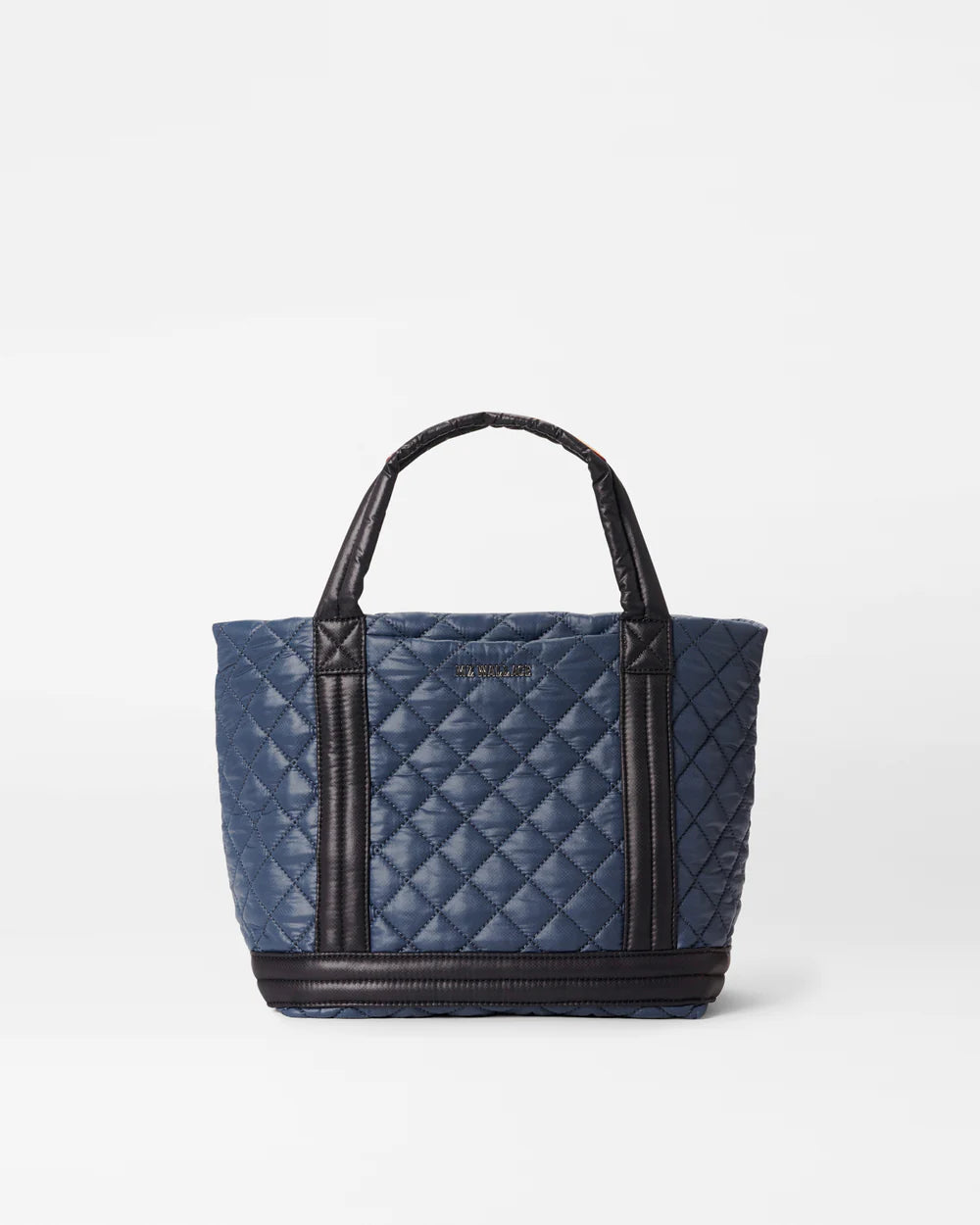 MZ WALLACE SMALL EMPIRE TOTE IN NAVY AND BLACK