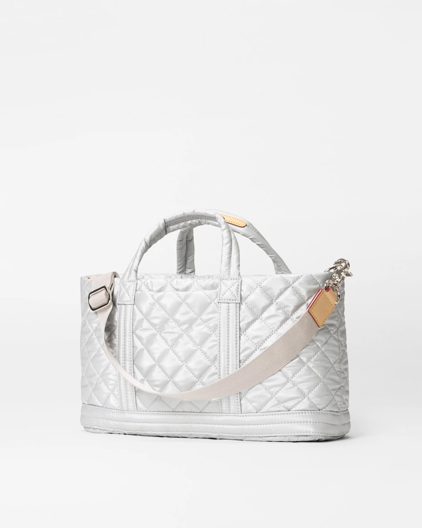 MZ WALLACE UTILITY CROSSBODY IN METALLIC OYSTER