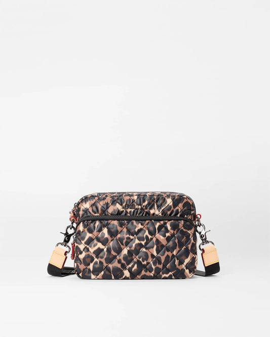 MZ WALLACE SMALL METRO CAMERA BAG IN LEOPARD