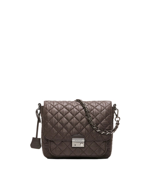 MZ WALLACE CROSBY LOCK CROSSBODY BAG IN ESPRESSO