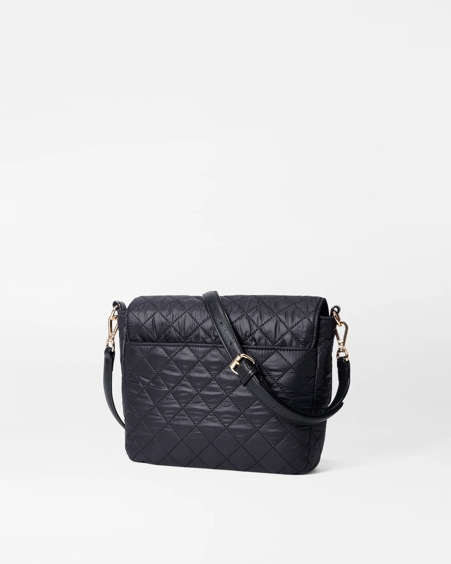 MZ WALLACE MEDIUM CROSBY LOCK CROSSBODY IN BLACK