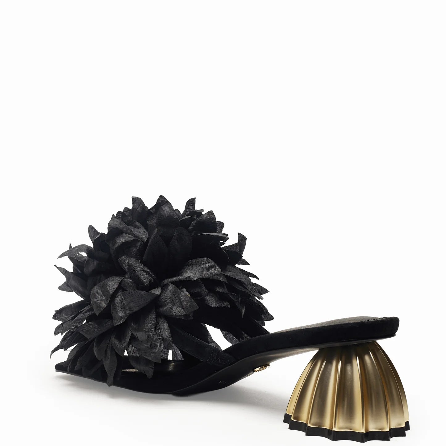 CECELIA DAHLIA HEELS IN BLACK