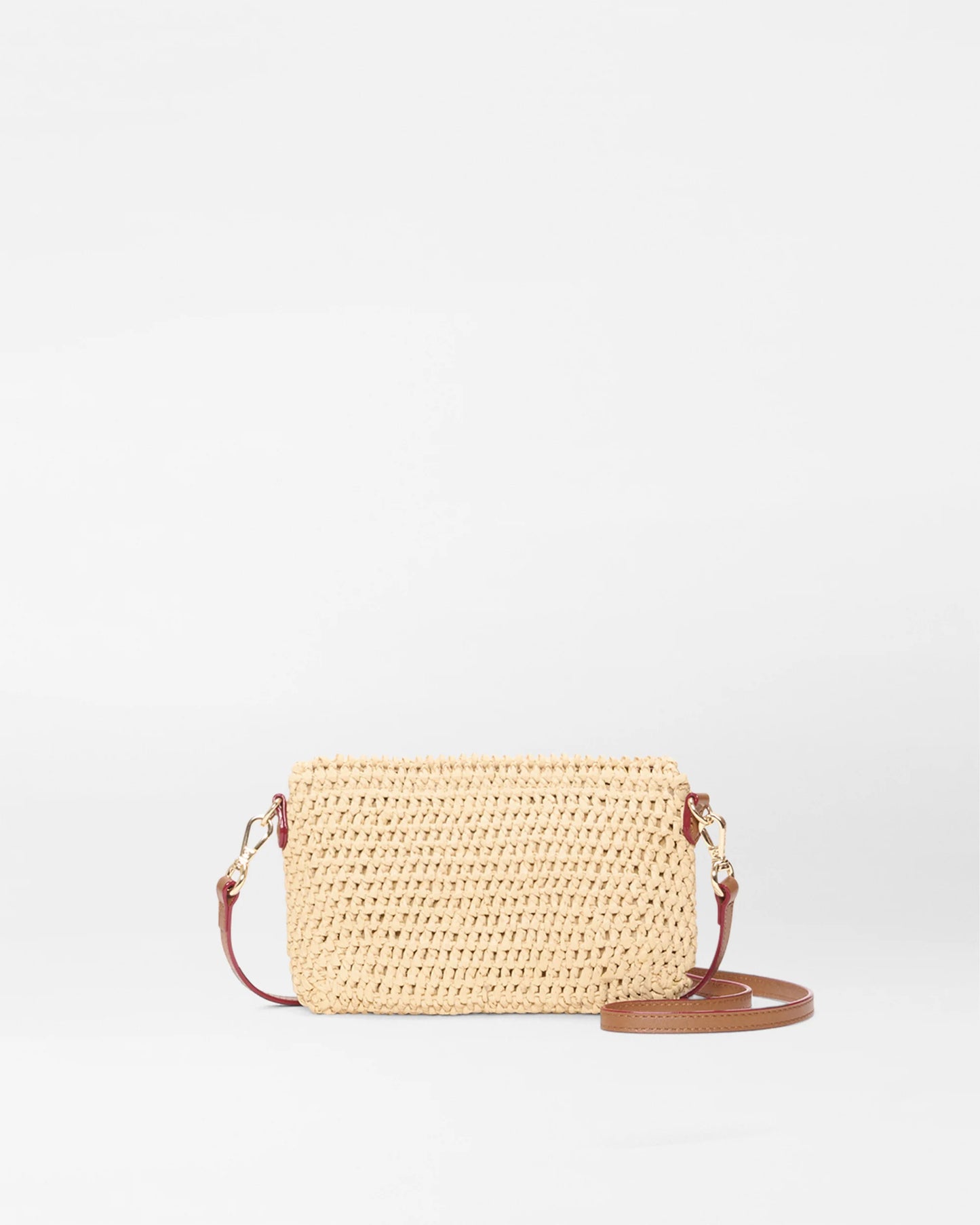 MZ WALLACE CROCHET CONVERTIBLE CROSSBODY IN BEIGE