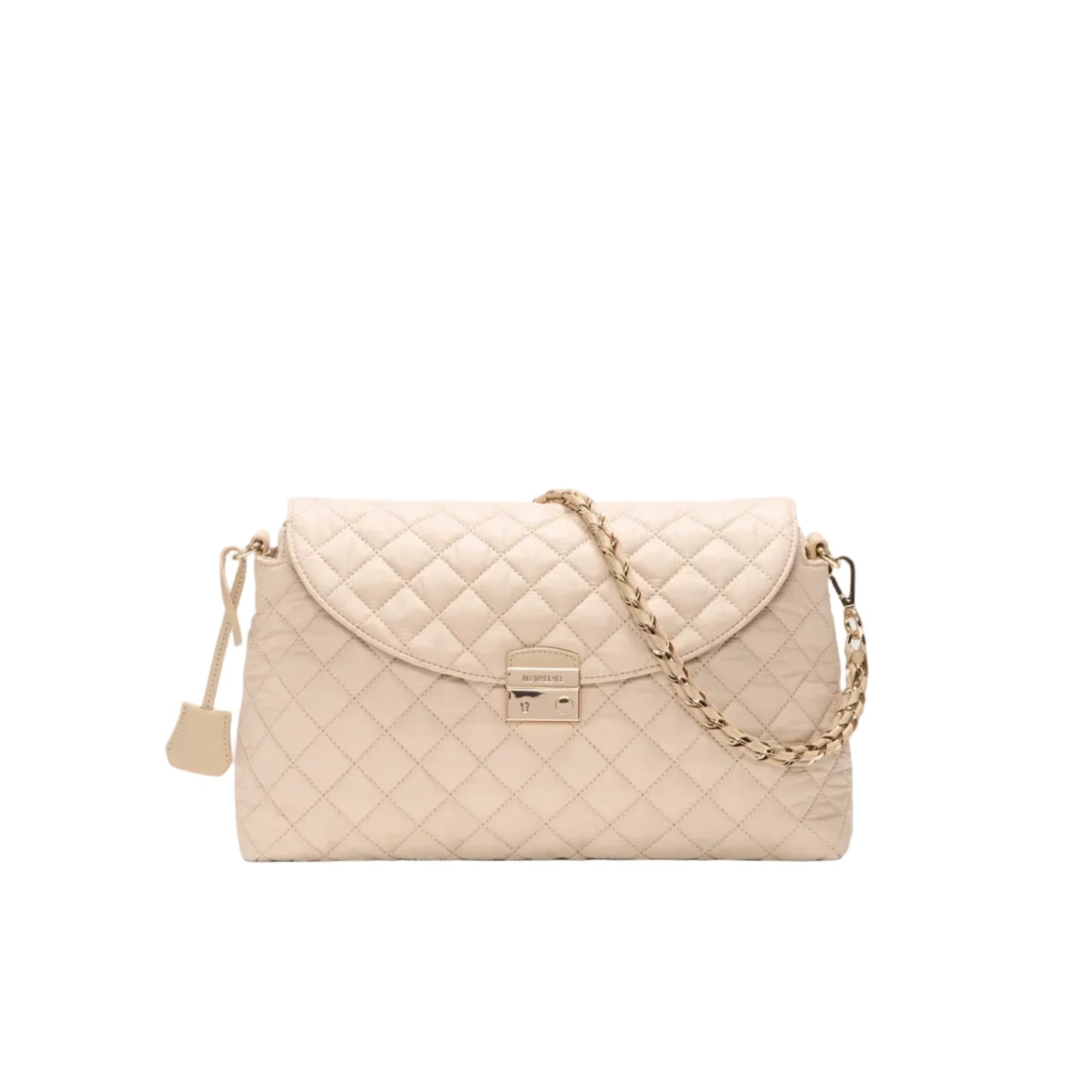 MZ WALLACE CROSBY LOCK SHOULDER BAG IN BUFF