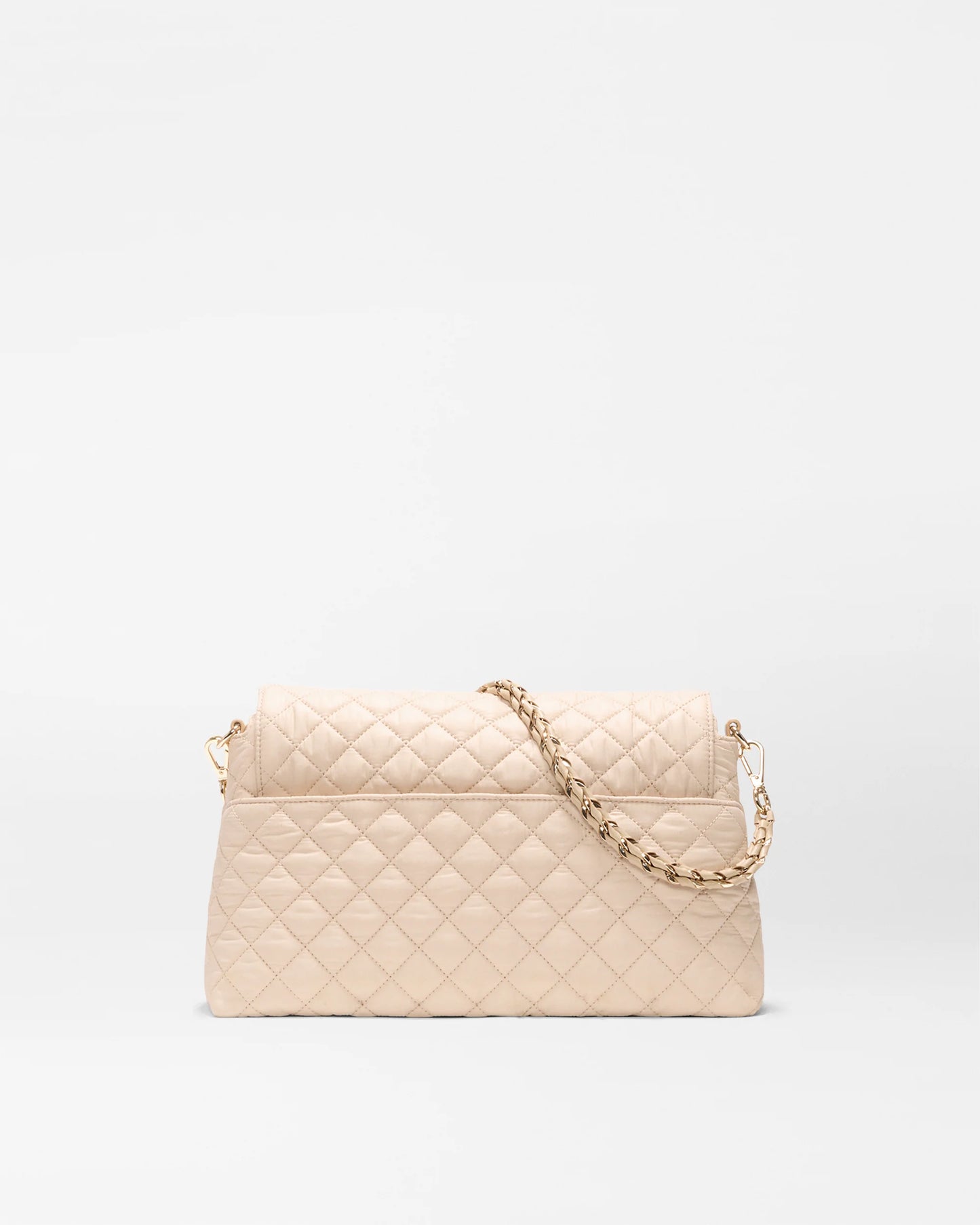 MZ WALLACE CROSBY LOCK SHOULDER BAG IN BUFF