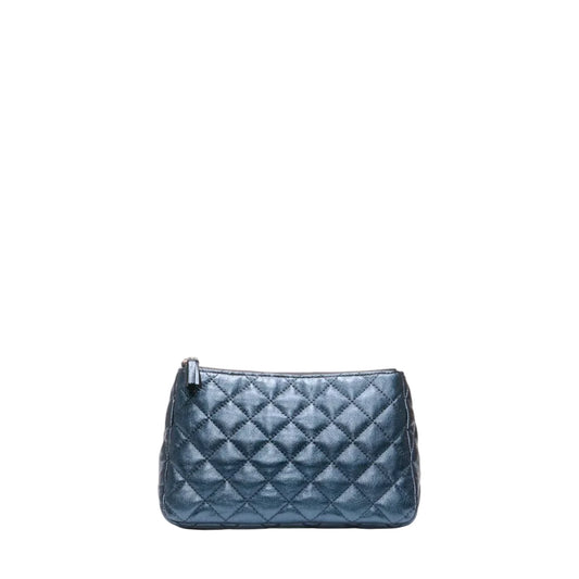 MZ WALLACE LUNA COSMETIC BAG IN MIDNIGHT METALLIC