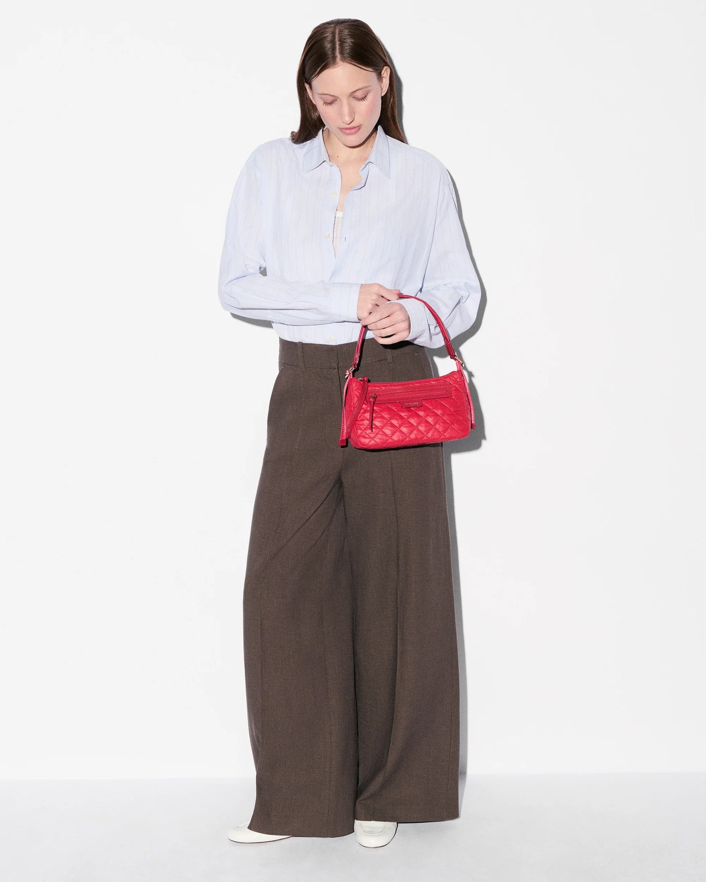 MZ WALLACE SMALL PARK SHOULDER BAG IN APPLE