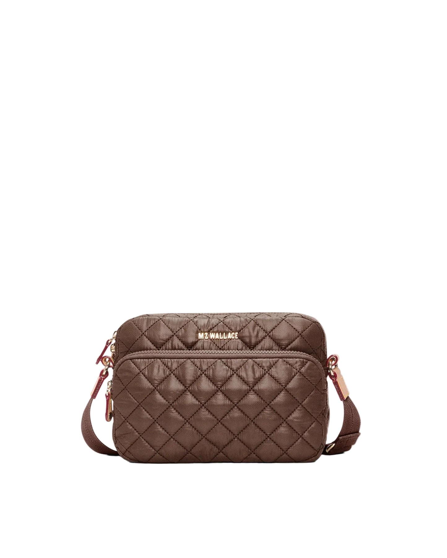 MZ WALLACE SMALL METRO CAMERA CROSSBODY BAG IN WALNUT