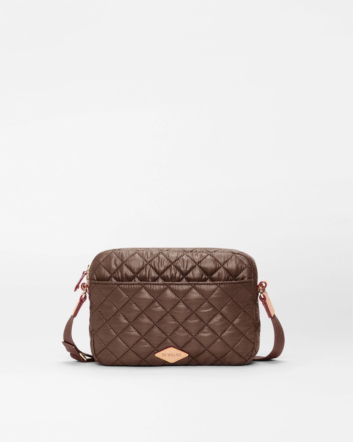 MZ WALLACE SMALL METRO CAMERA CROSSBODY BAG IN WALNUT