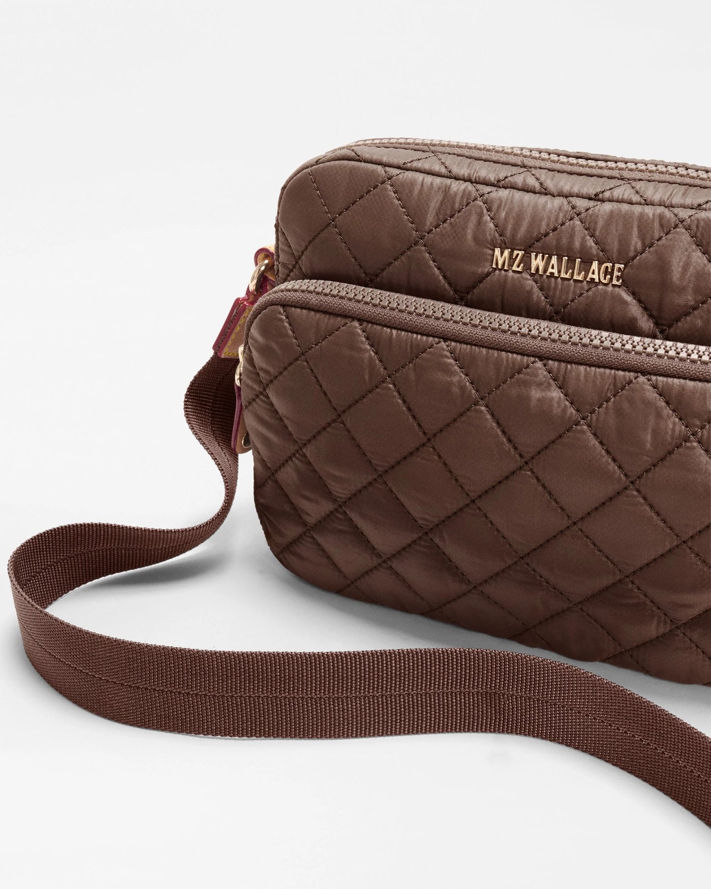 MZ WALLACE SMALL METRO CAMERA CROSSBODY BAG IN WALNUT