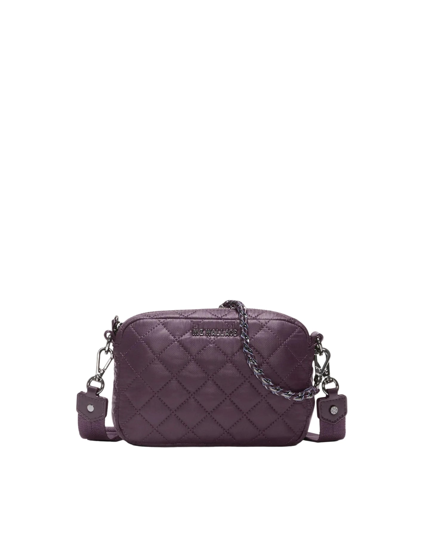 MZ WALLACE MINI CROSBY CROSSBODY IN RAISIN