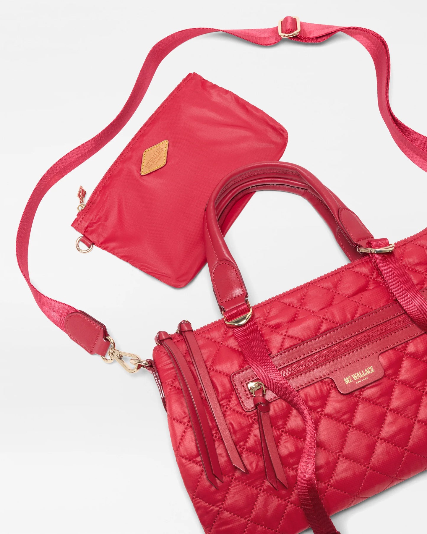 MZ WALLACE SMALL PARK SATCHEL IN APPLE