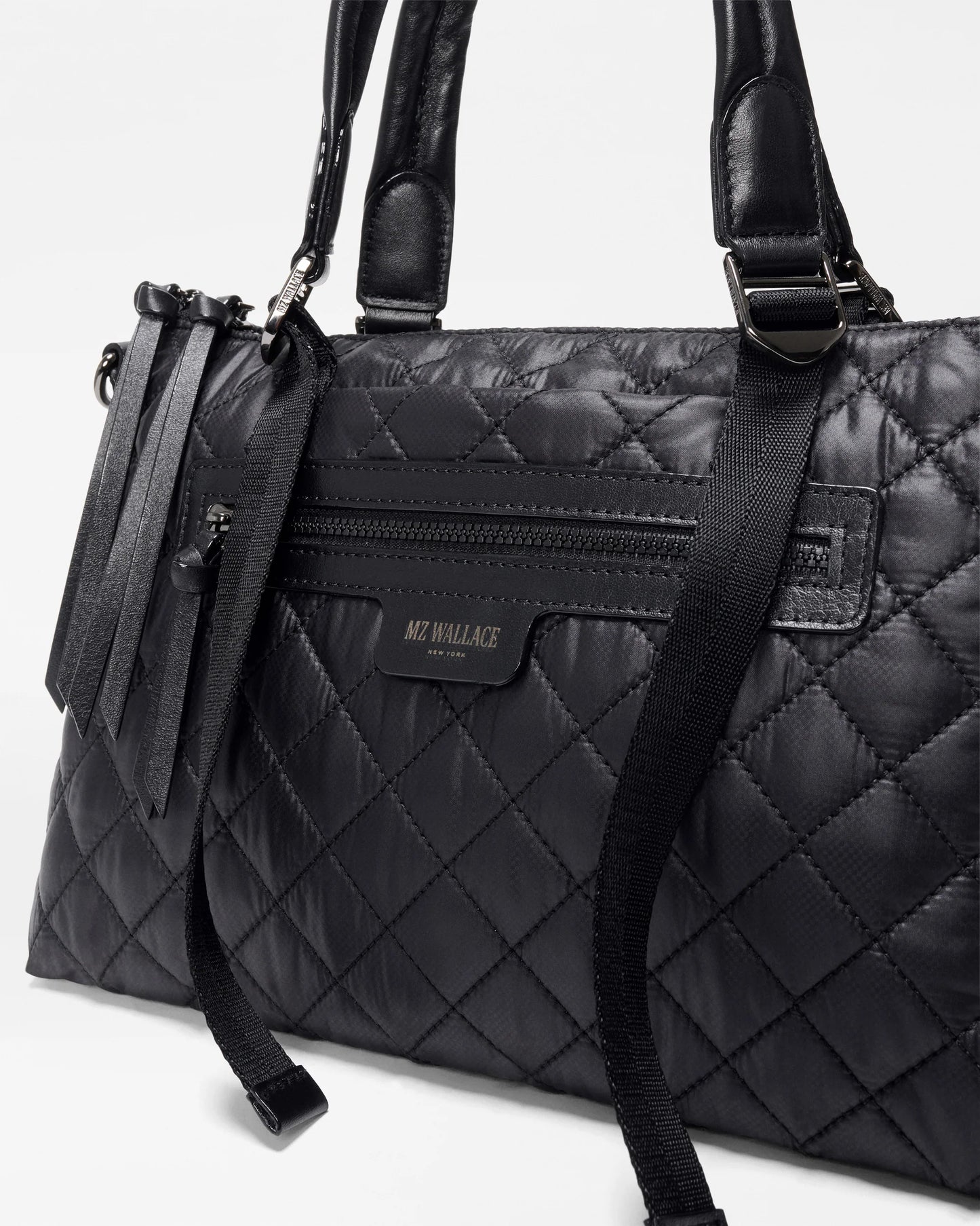 MZ WALLACE SMALL PARK SATCHEL IN BLACK