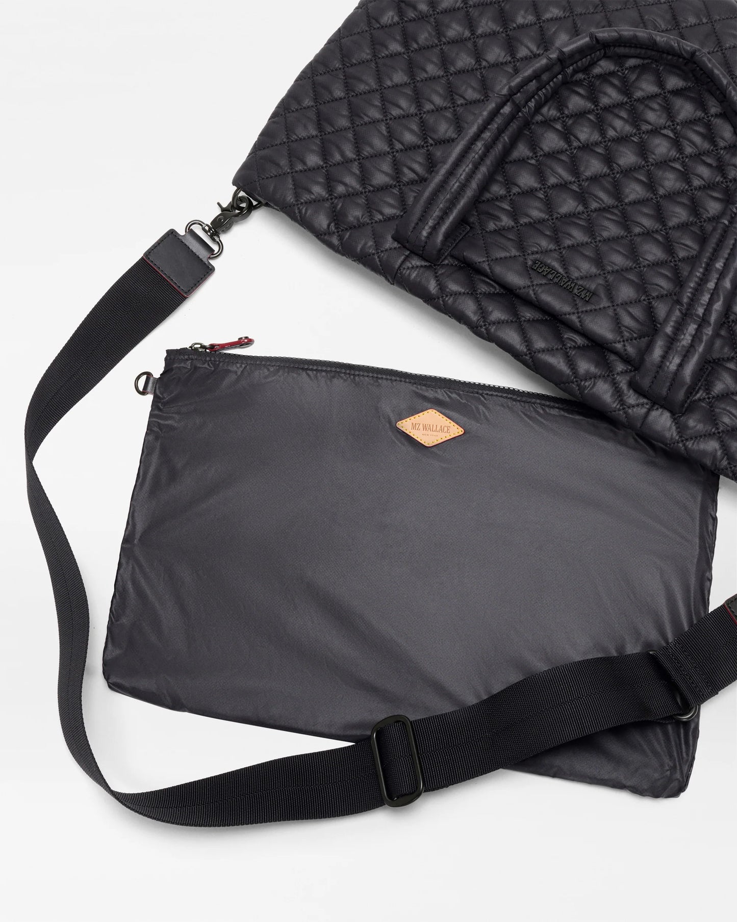 MZ WALLACE BLACK MEDIUM METRO TOTE DELUXE