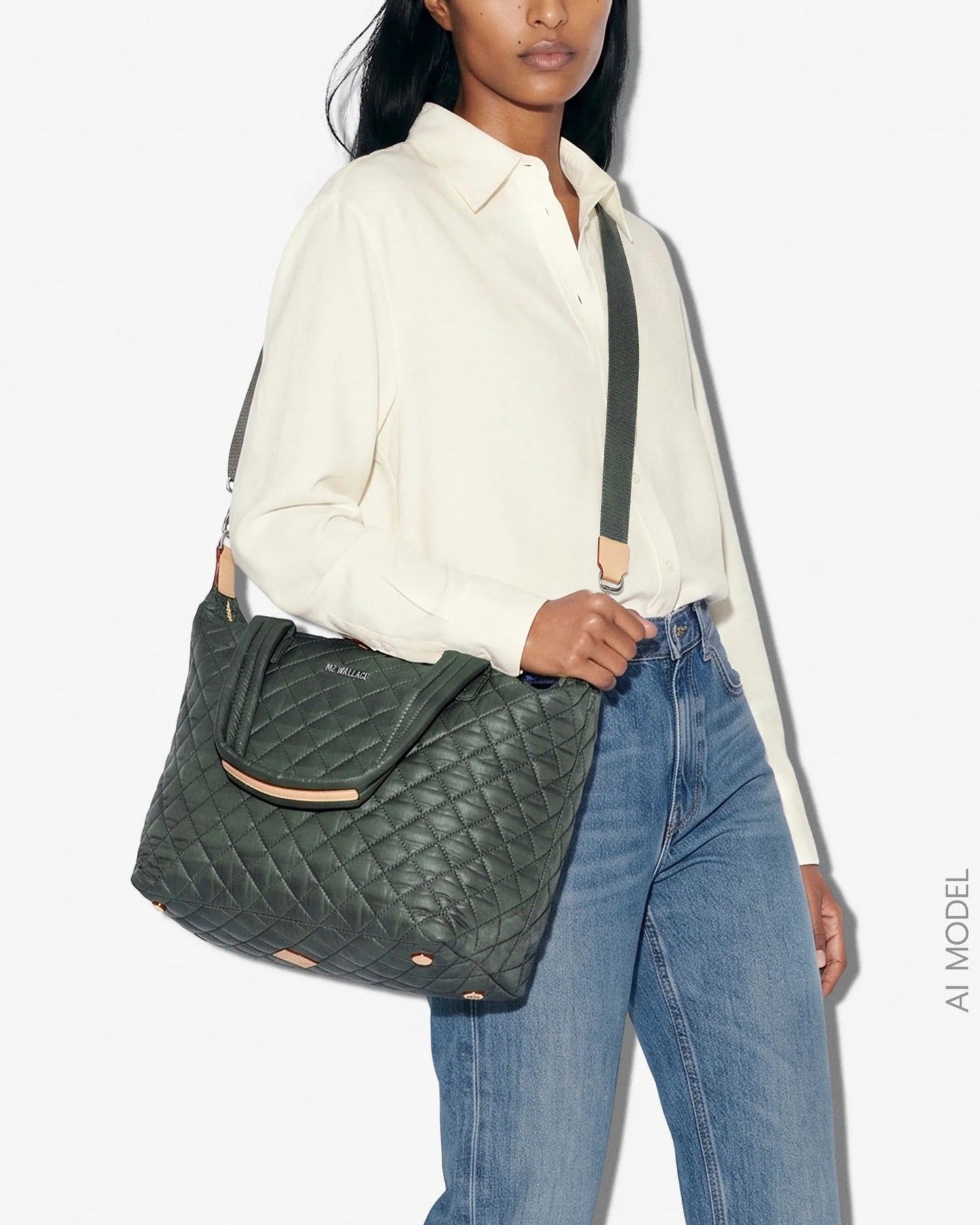 MZ WALLACE MEDIUM SUTTON DELUXE IN JUNIPER