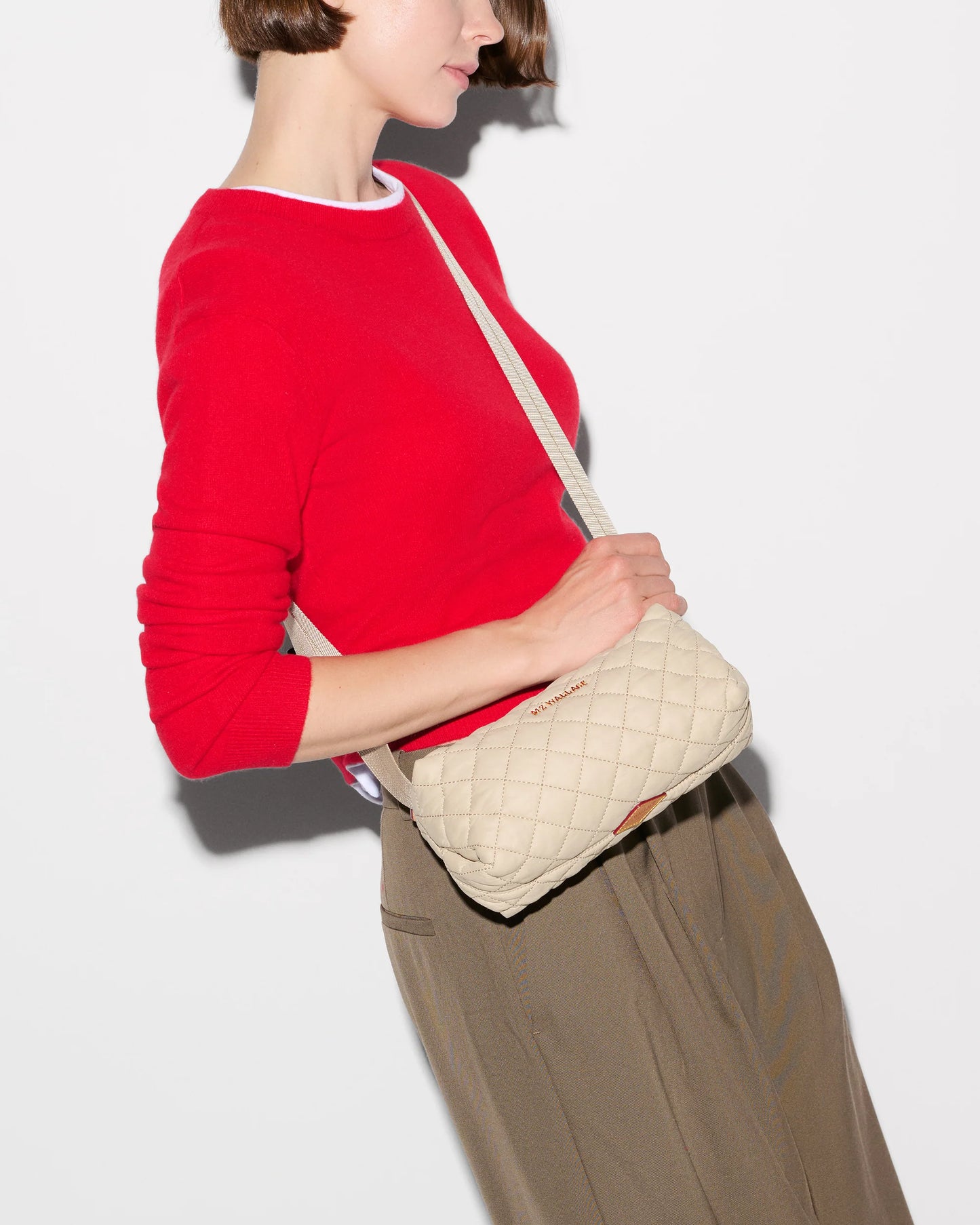 MZ WALLACE METRO EAST WEST CROSSBODY IN SAND