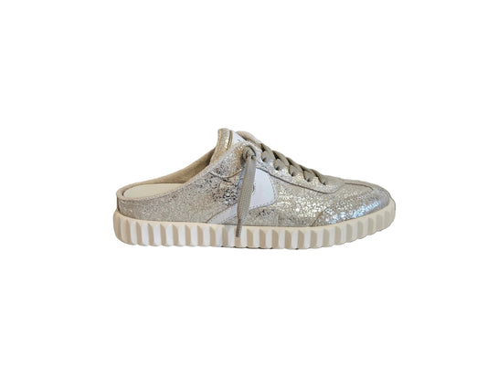 VOILE BLANCHE INES MULE IN SILVER