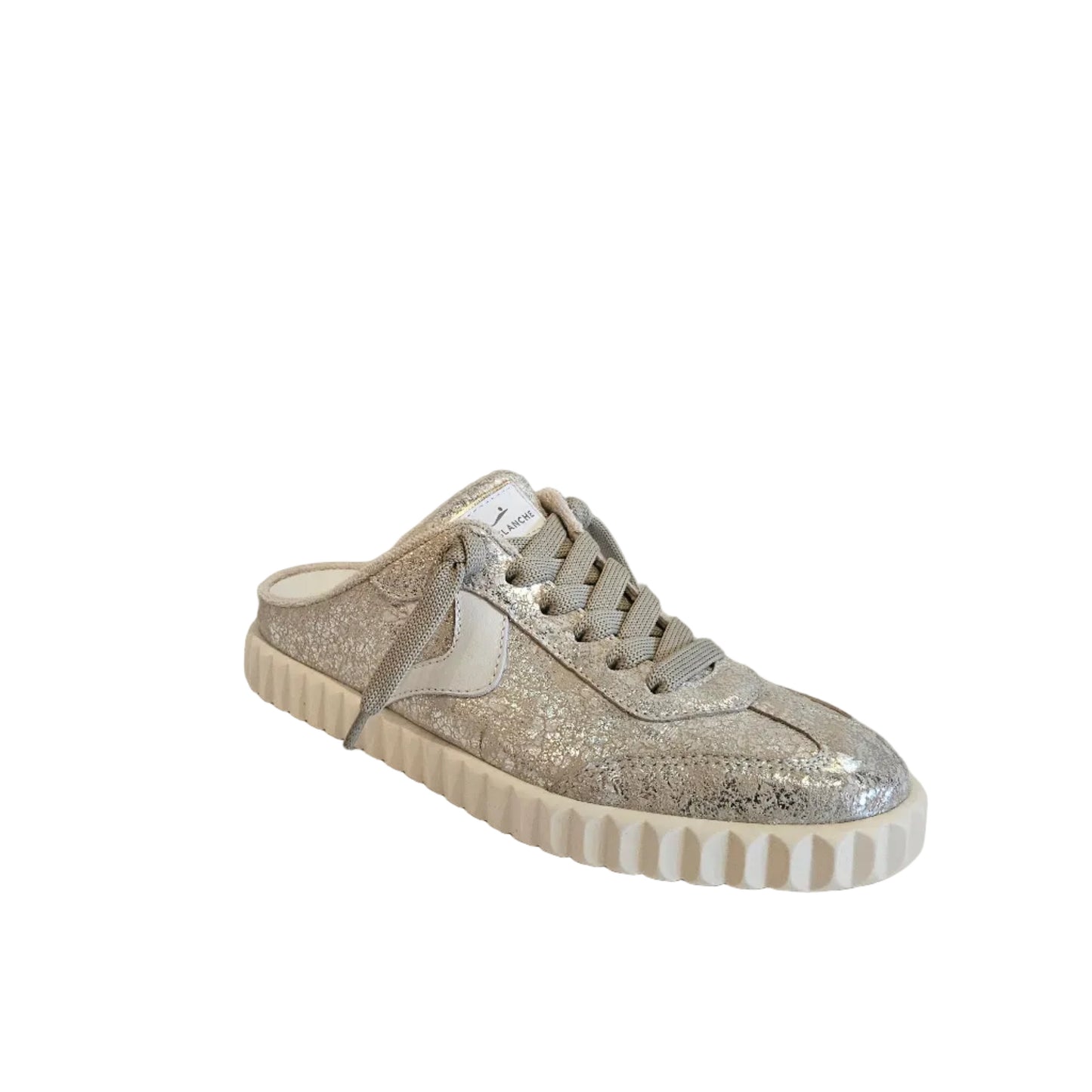 VOILE BLANCHE INES MULE IN SILVER
