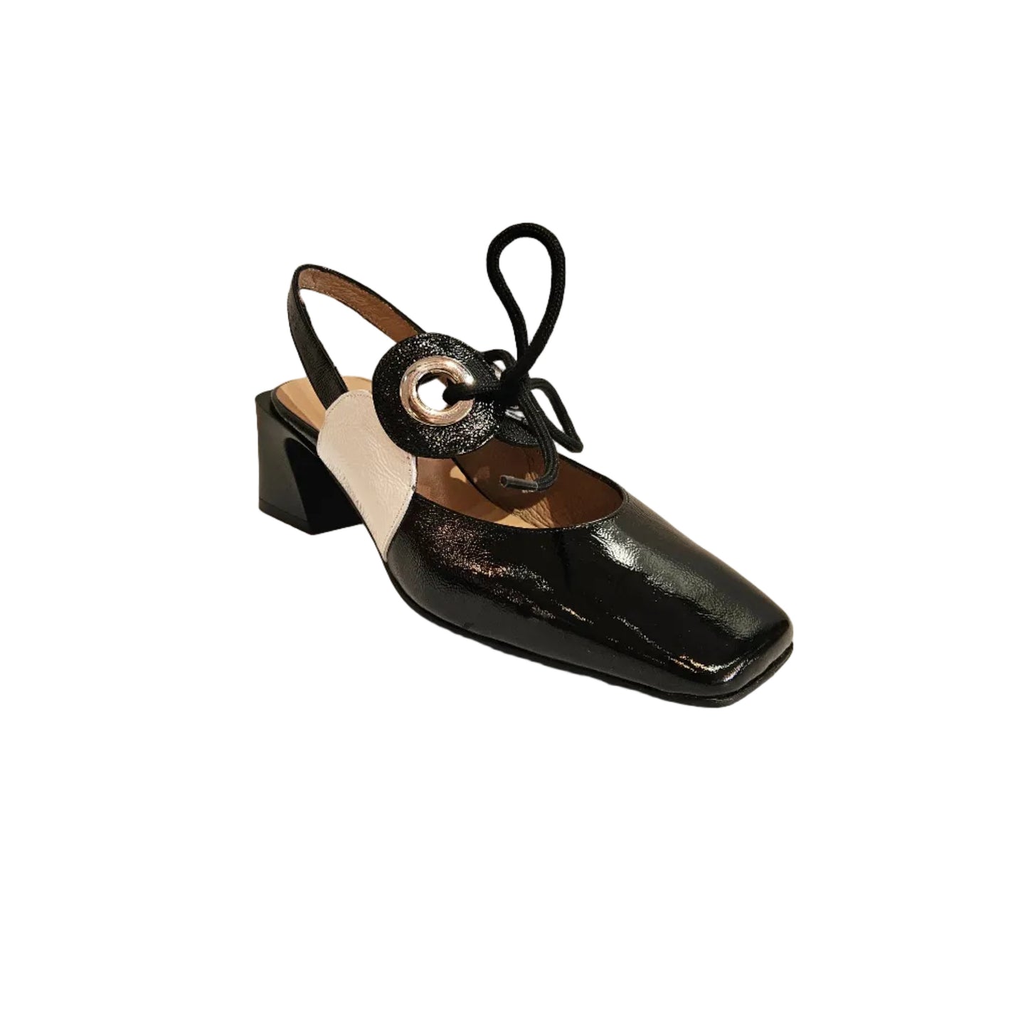 EZZIO 14307 HEELS IN BLACK/WHITE