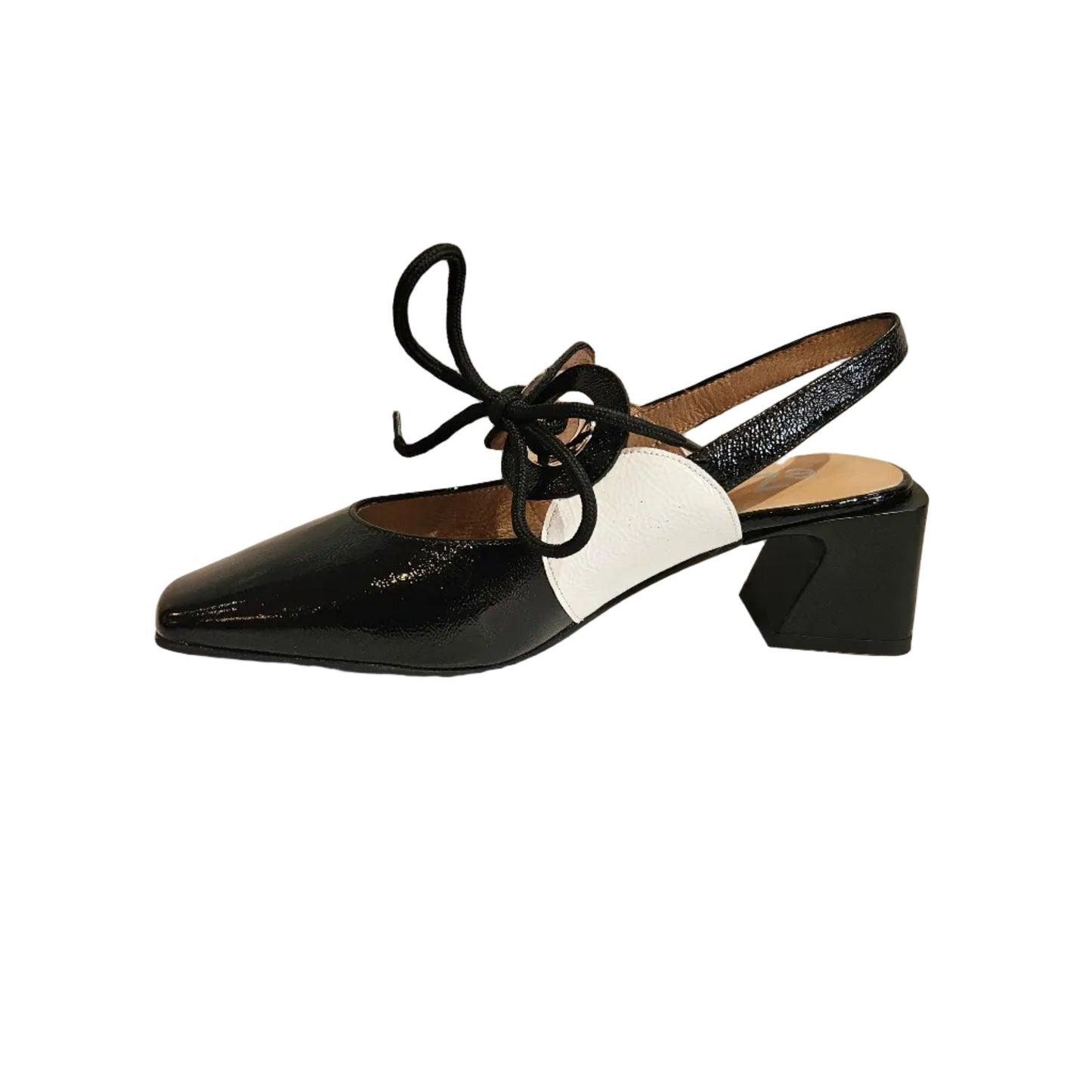 EZZIO 14307 HEELS IN BLACK/WHITE