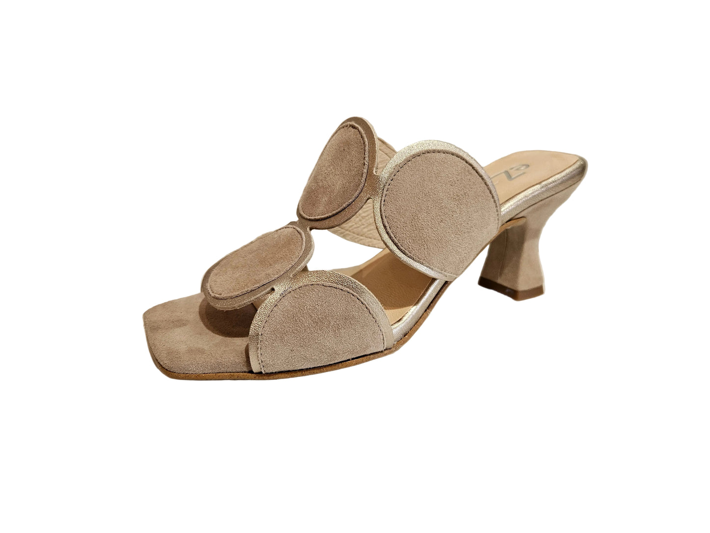 EZZIO 12601 HEELS IN BEIGE