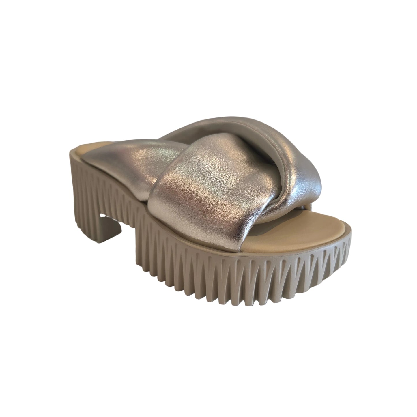 4CCCCEES PLIA ANDA SANDAL IN SILVER