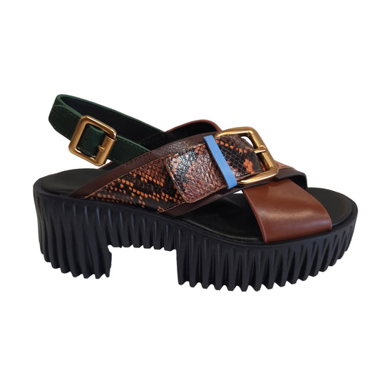 4CCCCEES PILA JUNO SANDAL IN COFFEE