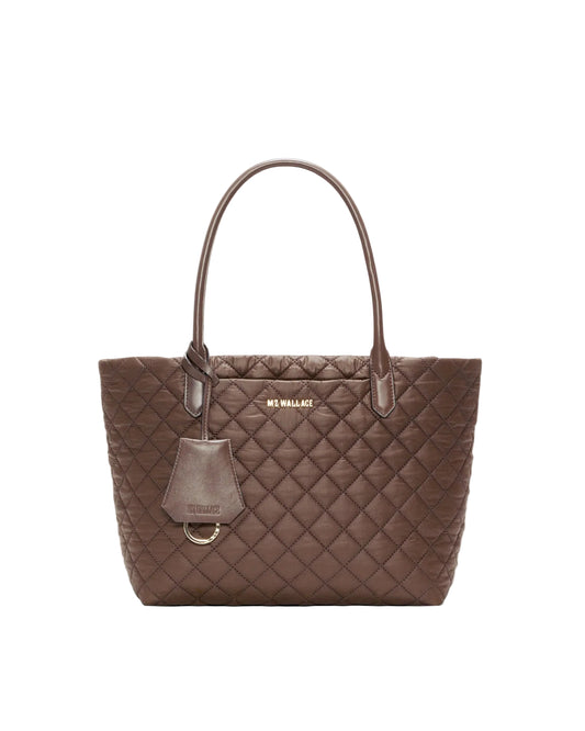 MZ WALLACE SMALL DAILY TOTE IN WALNUT
