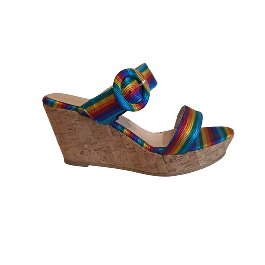 BRENDA ZARO JACQUARD WEDGES IN MULTI